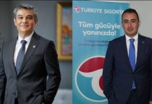 Türkiye Sığortada Atilla Benli bayrağı Taha Çakmak'a verir