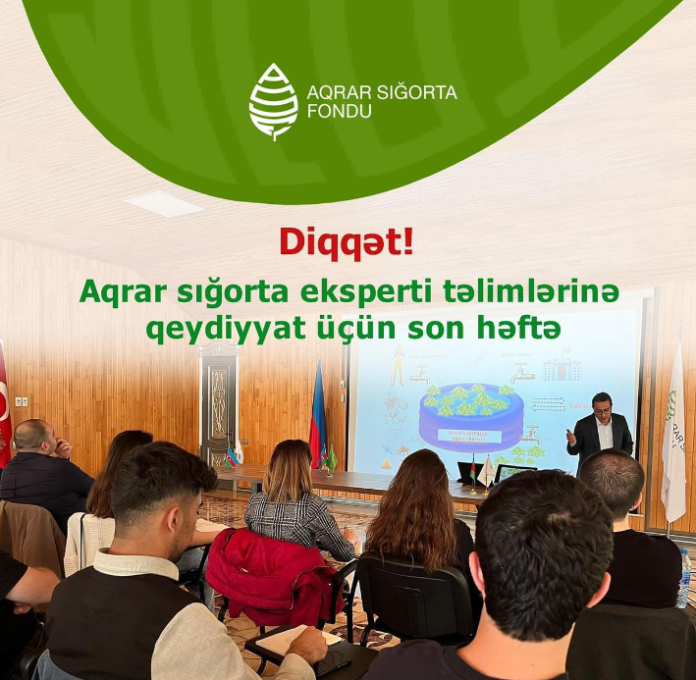 Aqrar Sığorta eksperti olmaq istəyənlərin nəzərinə