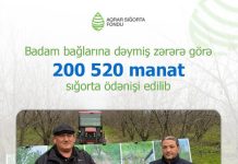 Badam Bağlarını Subasdı, Aqrar Sığorta Fondu 200 520 AZN Ödədi