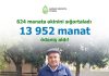 624 manata əkinini sığortaladı və 13 952 manat ödəniş aldı