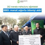 262 manata məhsulunu sığortaladı – 8801 manat sığorta ödənişi alıb
