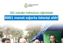 262 manata məhsulunu sığortaladı – 8801 manat sığorta ödənişi alıb