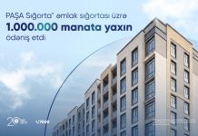 PAŞA Sığorta avqustda əmlak sığortası üzrə 959 525 ₼ ödəyib