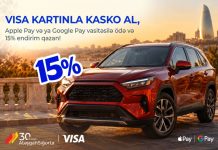 “Atəşgah” Sığorta Visa kart sahiblərinə KASKO-da 15% endirim təqdim edir