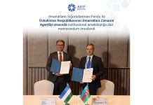 Əmanətlərin Sığortalanması Fondu Özbəkistanın agentliyi ilə memorandum imzalayıb